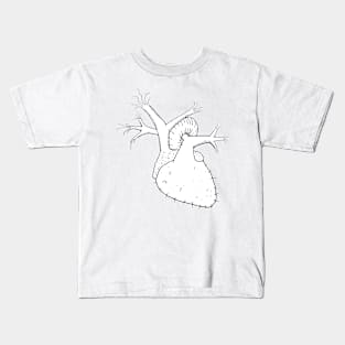 Hairy heart Kids T-Shirt